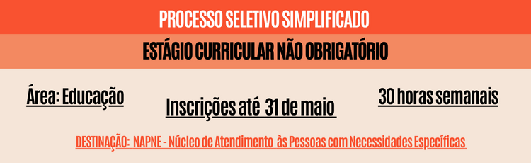 Banner Estágio Napne 2023
