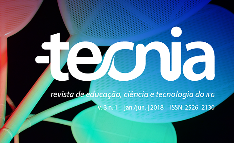 Capa do volume 3 da Revista Tecnia