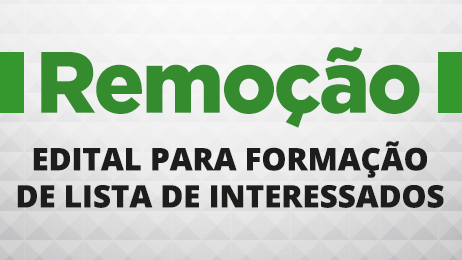 banner sobre edital de remoção