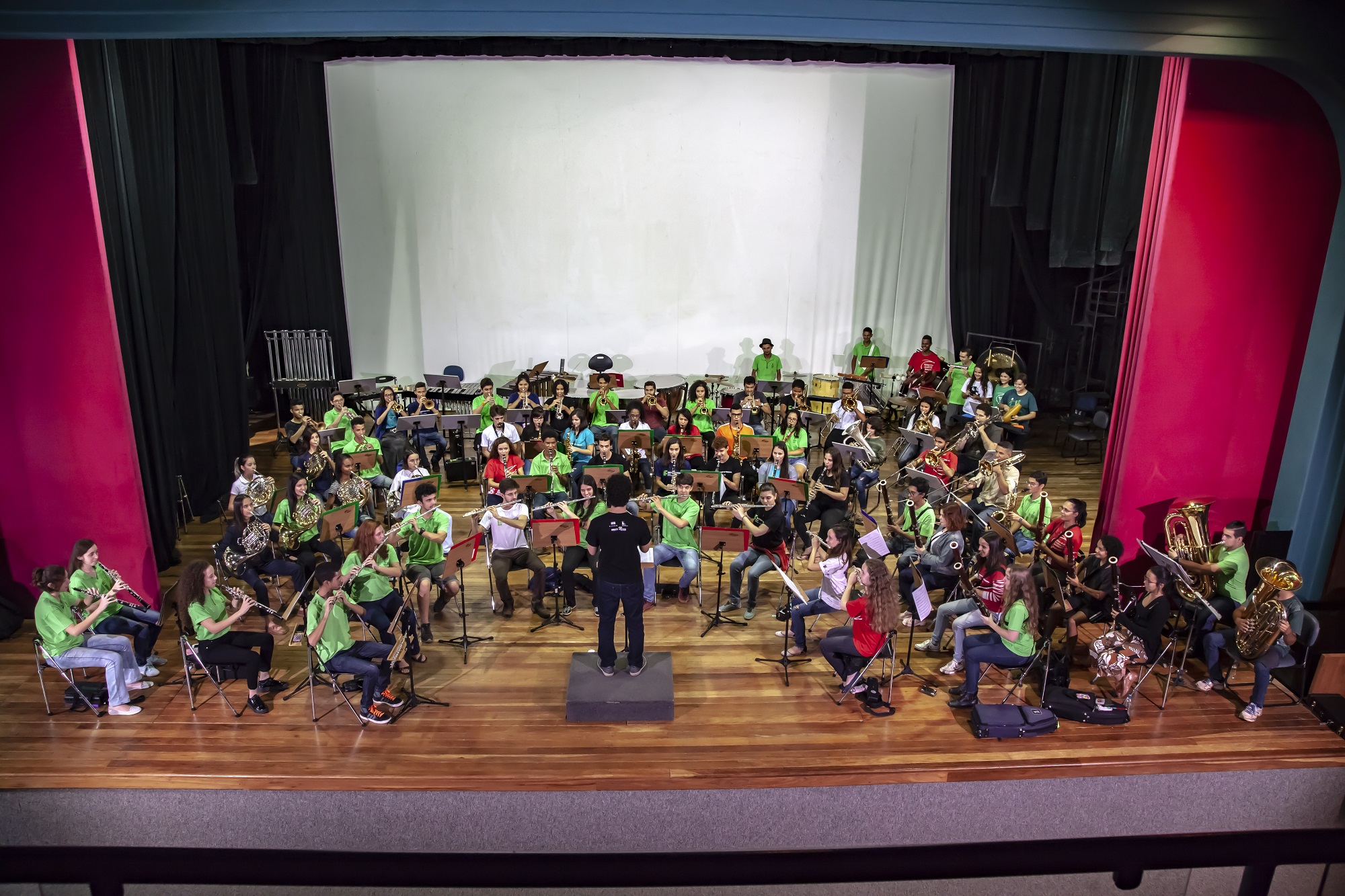 Concerto com a Banda Sinfônica Nilo Peçanha do IFG ocorre nesta quinta-feira, 5, no Teatro do IFG.