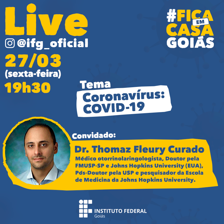 O entrevistado Thomaz Fleury Curado é goiano, médico otorrinolaringologista, Doutor pela Faculdade de Medicina da Universidade de São Paulo (USP) e Universidade Johns Hopkins (EUA), Pós-Doutor pela USP.