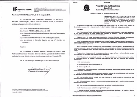 Documentos que norteiam o processo de consulta