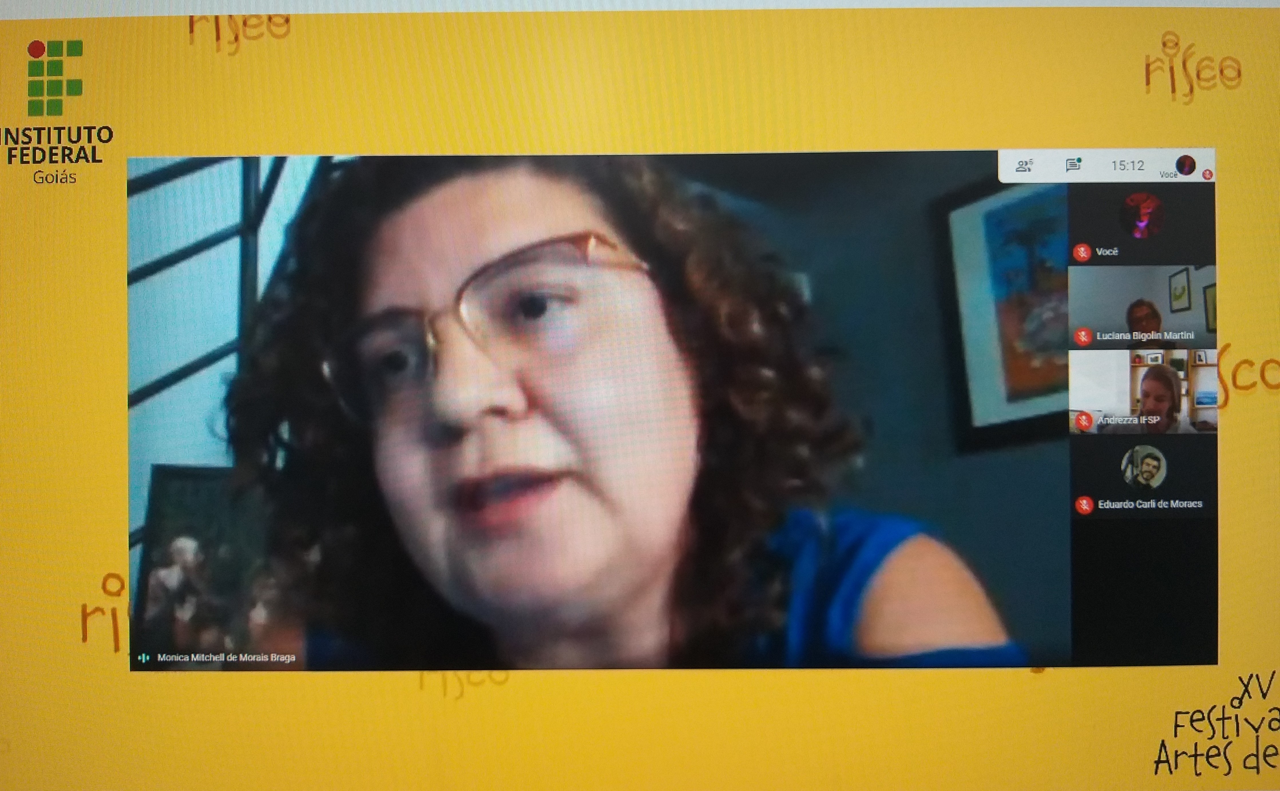 Professora Mônica Mitchell, do IFG, apresentou os avanços já conquistados na Instituição Professora Mônica Mitchell, do IFG, apresentou os avanços já conquistados na Instituição