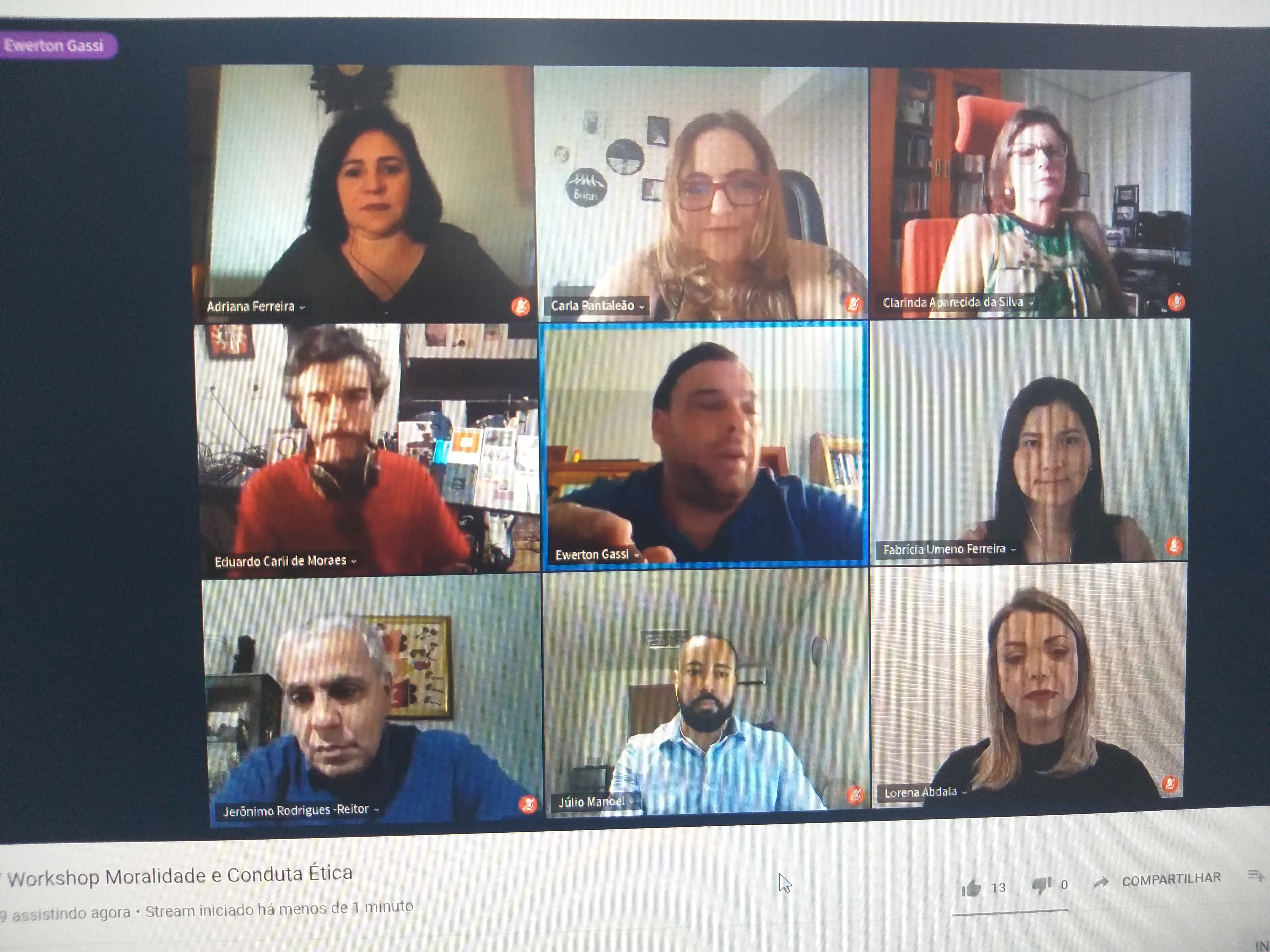 O reitor, a diretora executiva e todos os integrantes da Comissão de Ética do IFG participaram da abertura do workshop O reitor, a diretora executiva e todos os integrantes da Comissão de Ética do IFG participaram da abertura do workshop