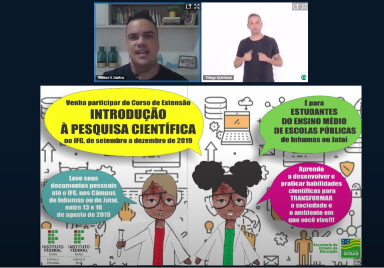 a abertura da seção 2, o diretor de Ações Sociais da Proex, Willian Batista dos Santos, chamou a primeira apresentação a abertura da seção 2, o diretor de Ações Sociais da Proex, Willian Batista dos Santos, chamou a primeira apresentação