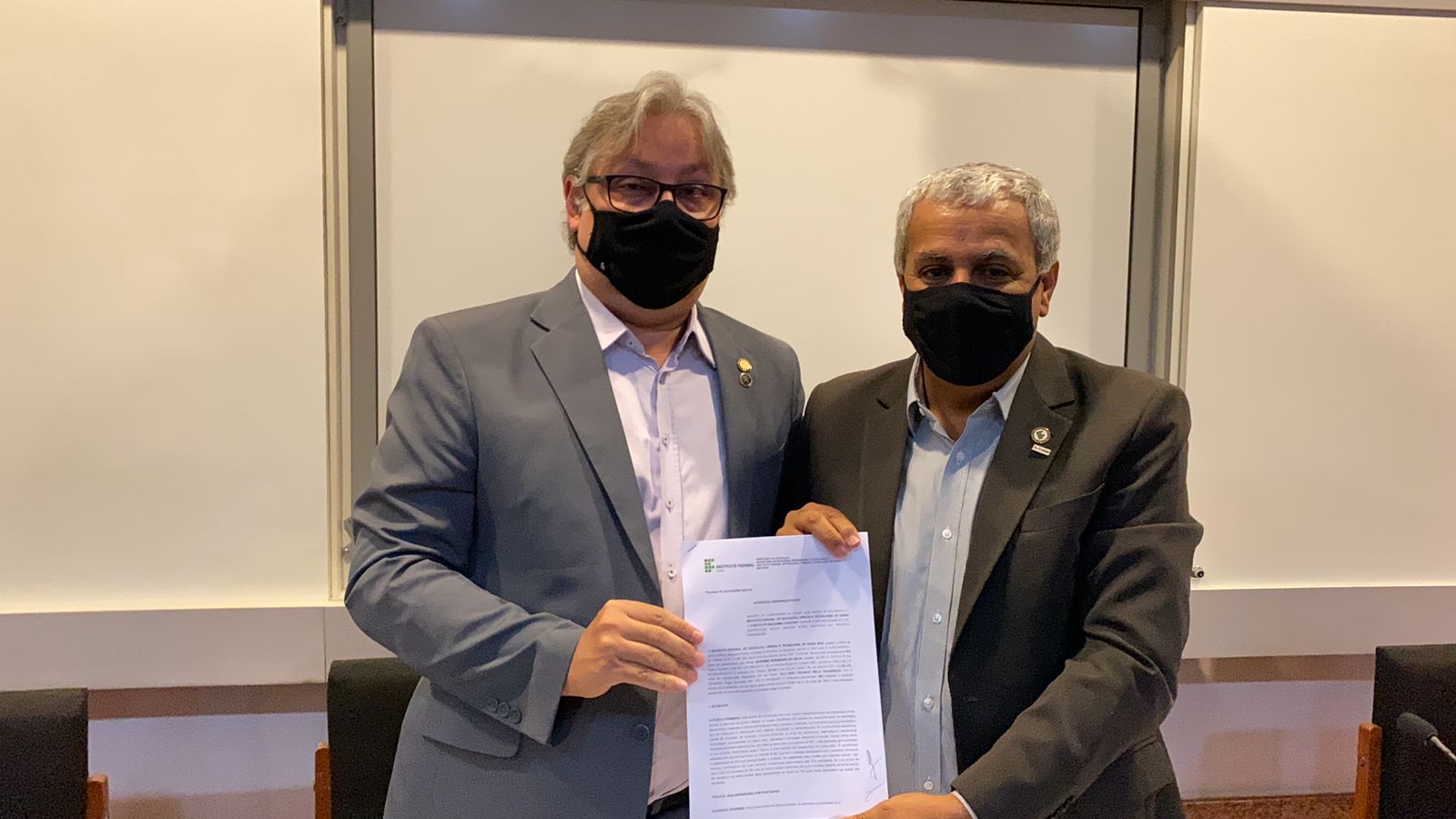Parceria entre o IFG e o IBC é oficializada com a assinatura do acordo e do plano de trabalho do Projeto Enxerga IF Parceria entre o IFG e o IBC é oficializada com a assinatura do acordo e do plano de trabalho do Projeto Enxerga IF