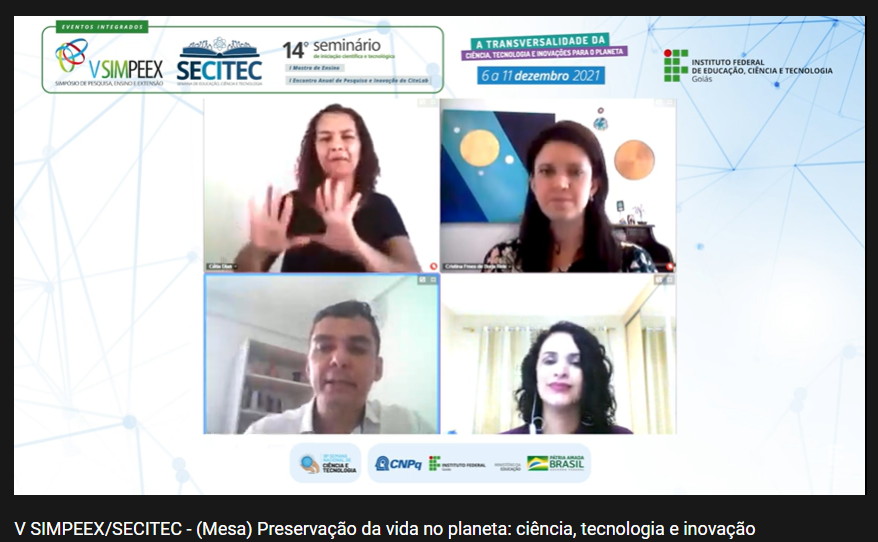 Atividade foi transmitida pelo canal IFG Comunidade, no YouTube. Eventos integrados terminam neste sábado, 11 de dezembro Atividade foi transmitida pelo canal IFG Comunidade, no YouTube. Eventos integrados terminam neste sábado, 11 de dezembro