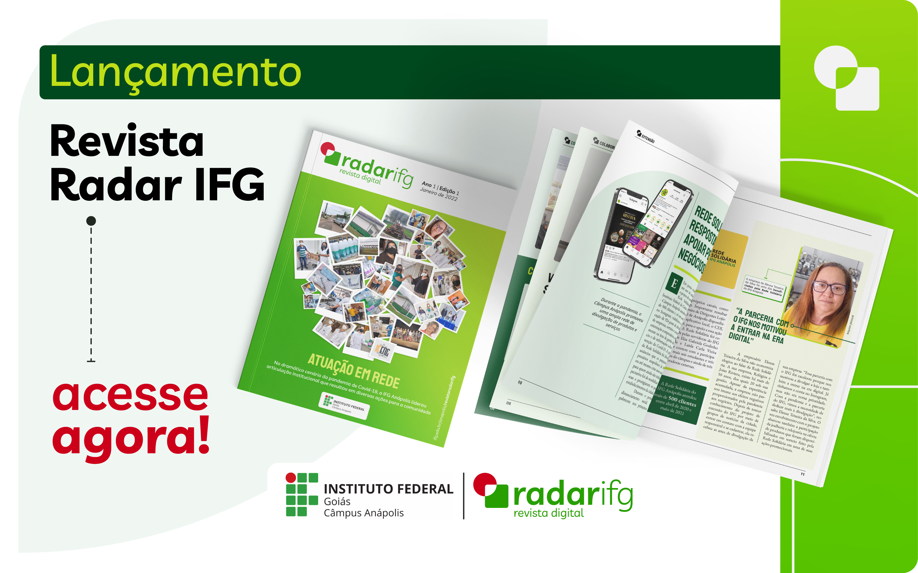 A Revista Radar IFG pode ser acessada em: www.ifg.edu.br/anapolis/revistaradarifg A Revista Radar IFG pode ser acessada em: www.ifg.edu.br/anapolis/revistaradarifg