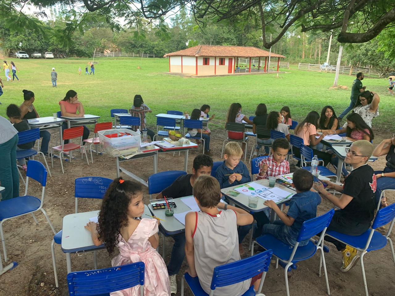 Foram diversas ações em que estudantes de Artes Visuais e Agronomia participaram