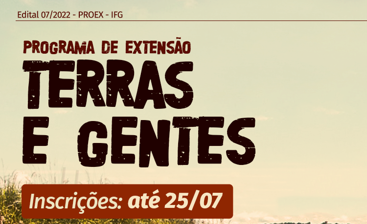 Servidores, estudantes e extensionistas podem participar Servidores, estudantes e extensionistas podem participar