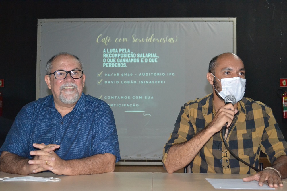 Representantes do Sinasefe, David Lobão e Fernando Viana