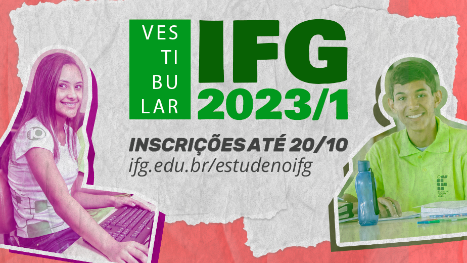 A Instituição oferta 1022 vagas no Vestibular Enem; e 656 no Vestibular IFG 