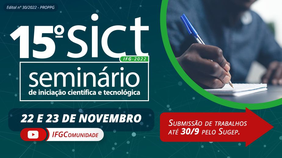  Evento é destinado aos participantes dos programas de iniciação científica e tecnológica