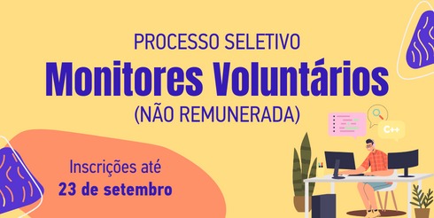 Inscrições apenas até esta sexta-feira, 23 de setembro Inscrições apenas até esta sexta-feira, 23 de setembro