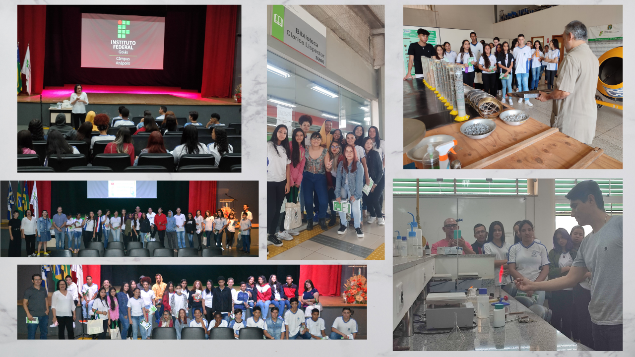 Projeto Conhecendo o IFG com estudantes da Escola Municipal Maria Aparecida Gebrim Projeto Conhecendo o IFG com estudantes da Escola Municipal Maria Aparecida Gebrim