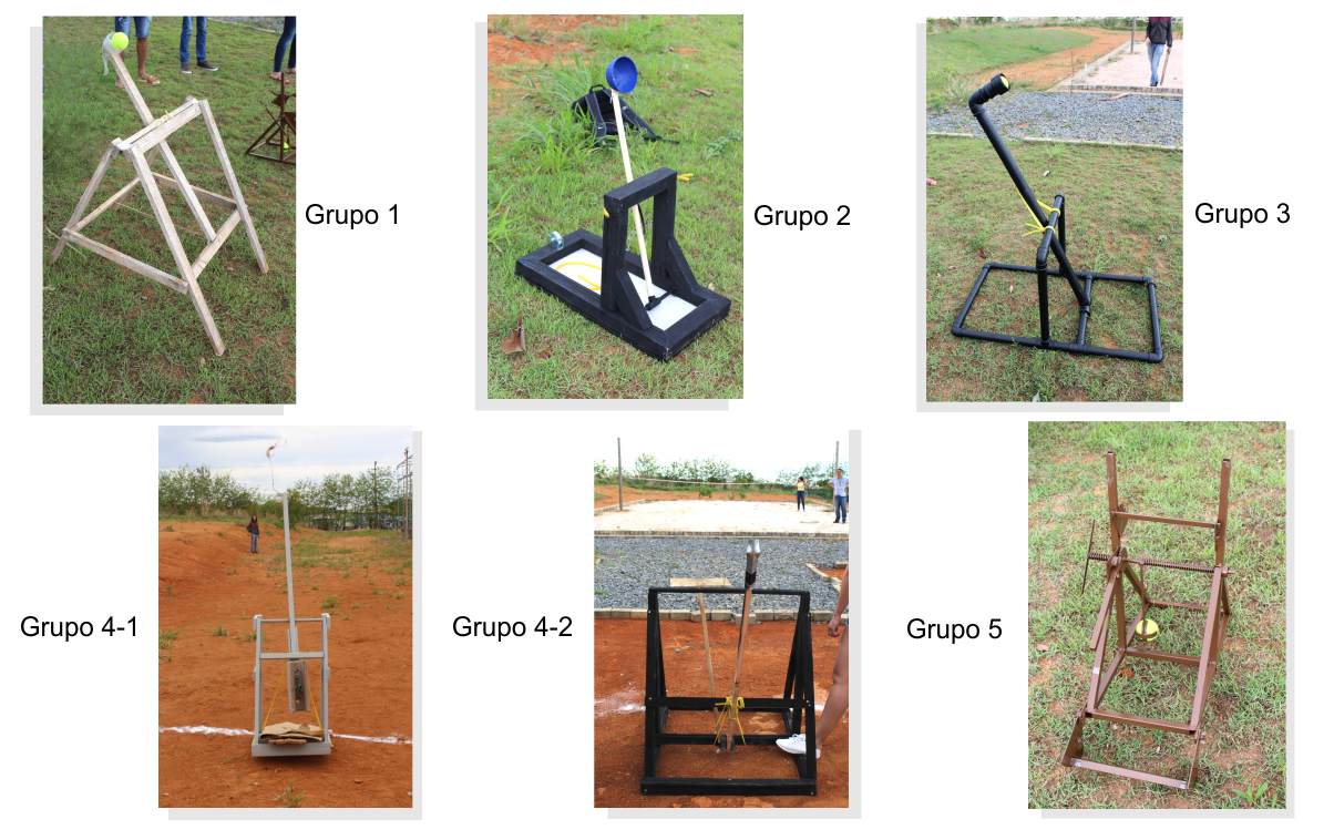 Catapultas participantes da competição