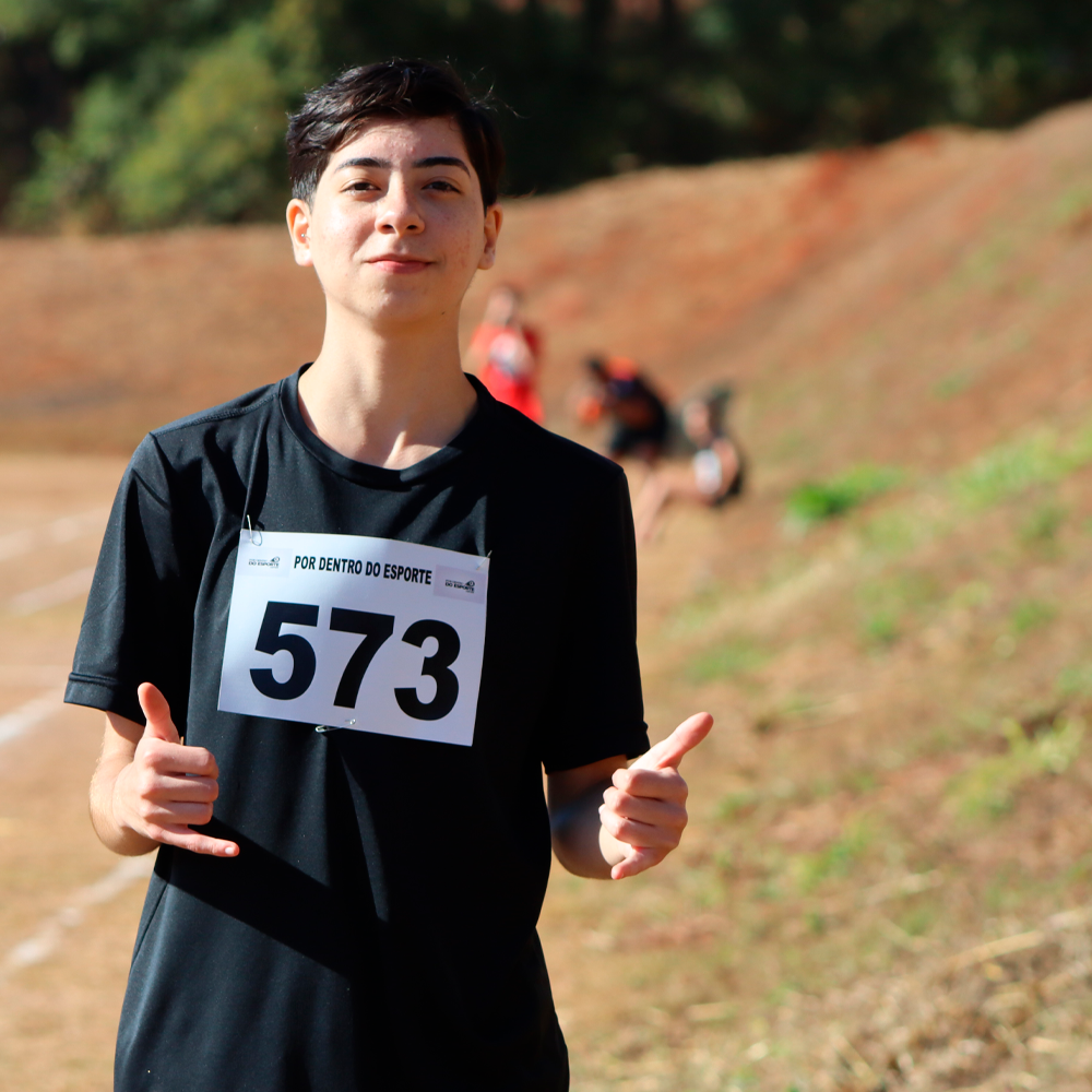 Ana Luísa. A estudante conseguiu quatro medalhas de ouro no atletismo