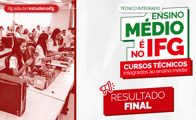 Seleção para cursos técnicos integrados ao ensino médio - resultado final