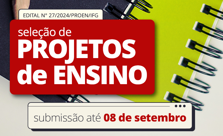 Projetos de ensino podem ter apoio financeiro. Prazo para submissão das propostas é até 8 de setembro Projetos de ensino podem ter apoio financeiro. Prazo para submissão das propostas é até 8 de setembro