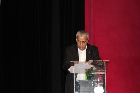 Reitor do IFG, professor Jerônimo Rodrigues da Silva, presidiu a posse coletiva no Teatro do IFG - Câmpus Goiânia.