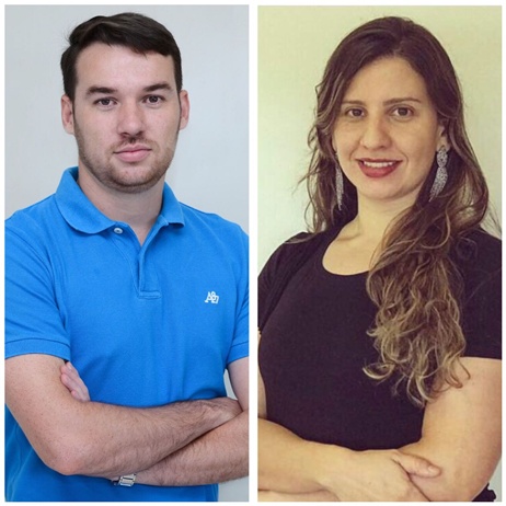 Candidatos Cassiomar Lopes e Elza Gabriela