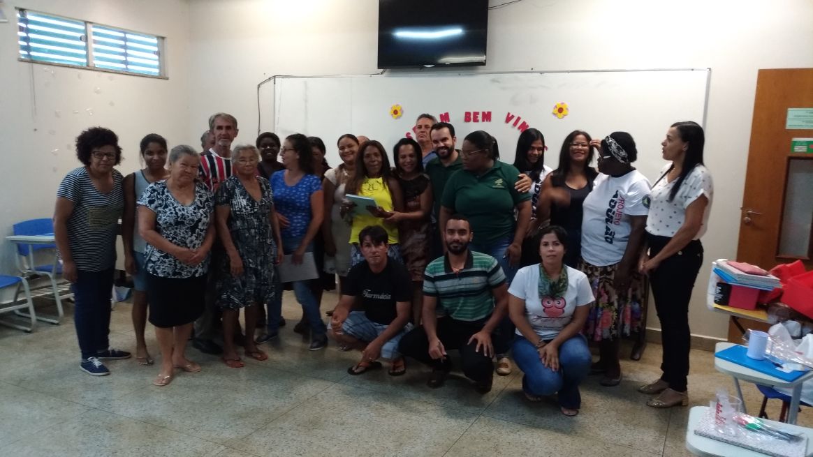 Turma do curso de alfabetização e letramento do IFG