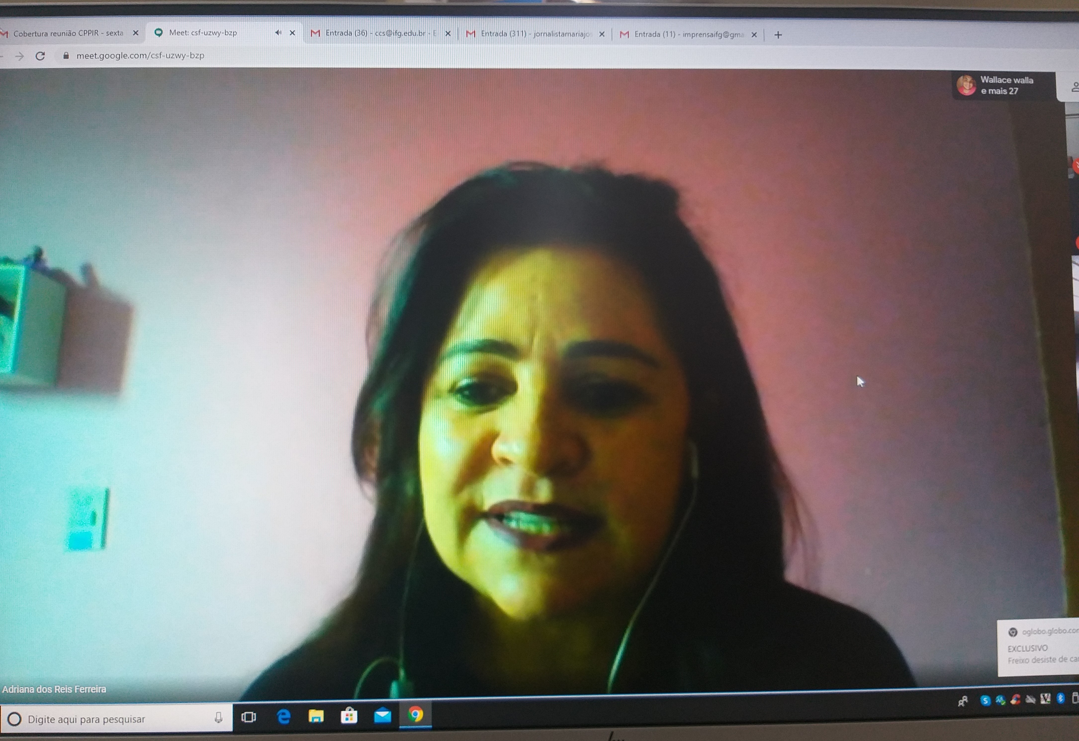 A reunião virtual da CPPIR foi conduzida pela diretora-executiva, professora Adriana dos Reis Ferreira A reunião virtual da CPPIR foi conduzida pela diretora-executiva, professora Adriana dos Reis Ferreira