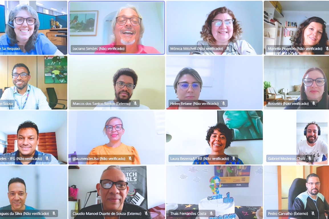 Em uma reunião on-line, responsáveis pela escola do MinC, IFG e UFRB realizaram uma celebração simbólica Em uma reunião on-line, responsáveis pela escola do MinC, IFG e UFRB realizaram uma celebração simbólica