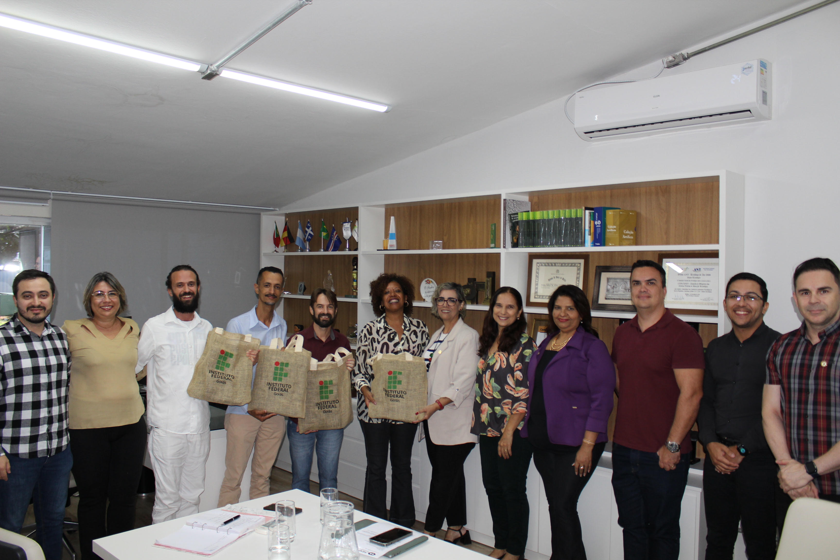 Gestores do IFG e representantes da Cultura em reunião na Reitoria 