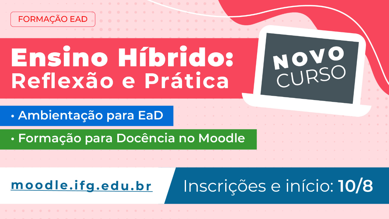 Cursos de formação em EaD iniciam-se dia 10 de agosto