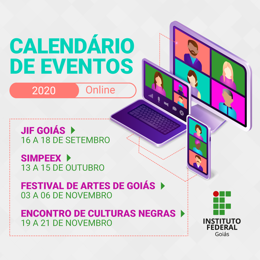 Publicado calendário de eventos 2020 Publicado calendário de eventos 2020