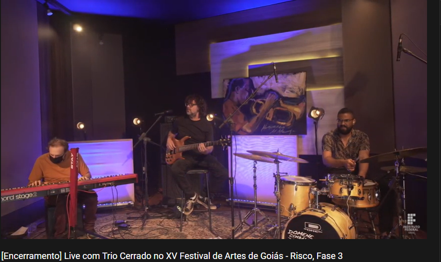 A 15ª edição do Festival de Artes de Goiás foi encerrada com uma live com o Trio Cerrado
