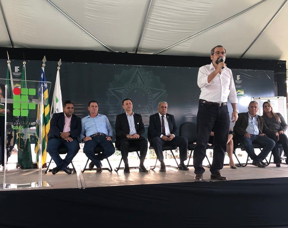 Ministro fala em inauguração do Câmpus Senador Canedo Ministro fala em inauguração do Câmpus Senador Canedo