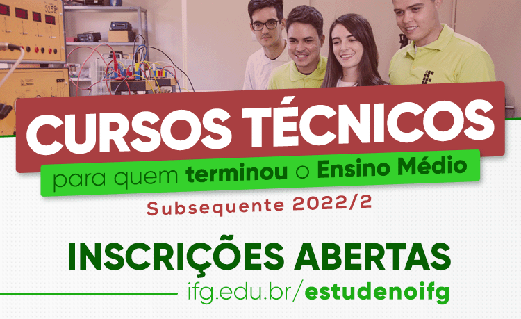 Inscrições abertas para cursos técnicos subsequentes ao ensino médio