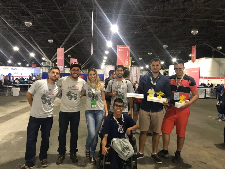 Em 2018, uma equipe do Câmpus Formosa criou protótipo de cadeira de rodas inteligente e venceu o Desafio de Arduíno na Campus Party São Paulo
