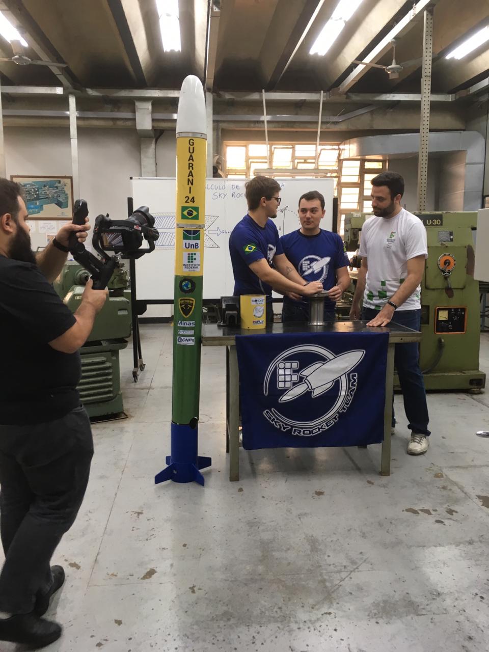 Um dos projetos do Câmpus Goiânia que estará na Campus Future é o foguete do Sky Rocket Team