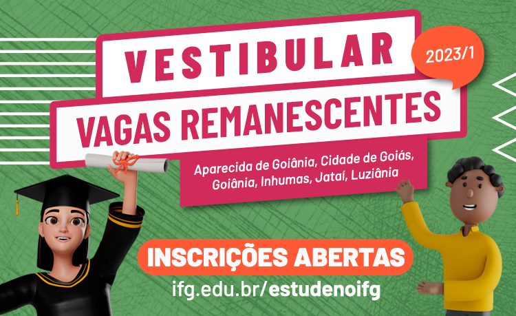 Inscrições abertas para vestibular para vagas remanescentes em 9 cursos superiores